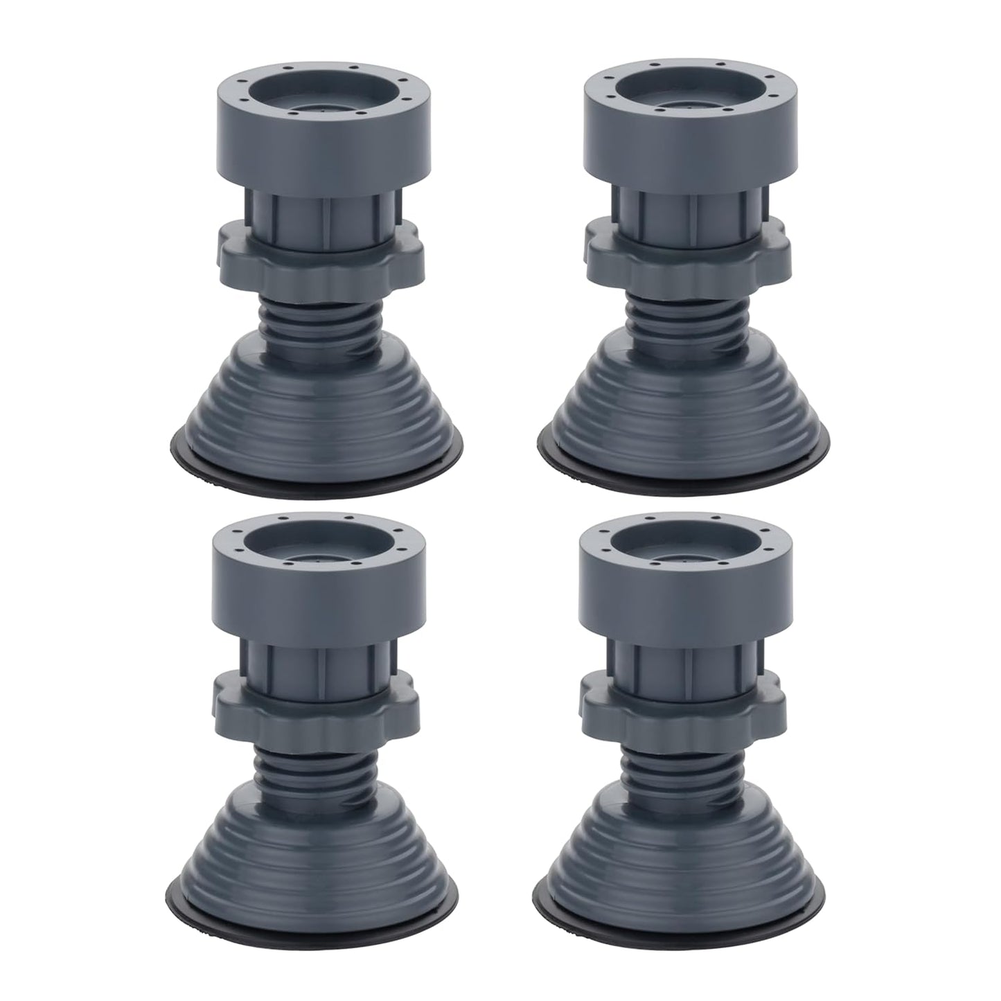 Washing Machine Vibration Pads, Floor Trays, Refrigerator Stand (4 Pcs Set)