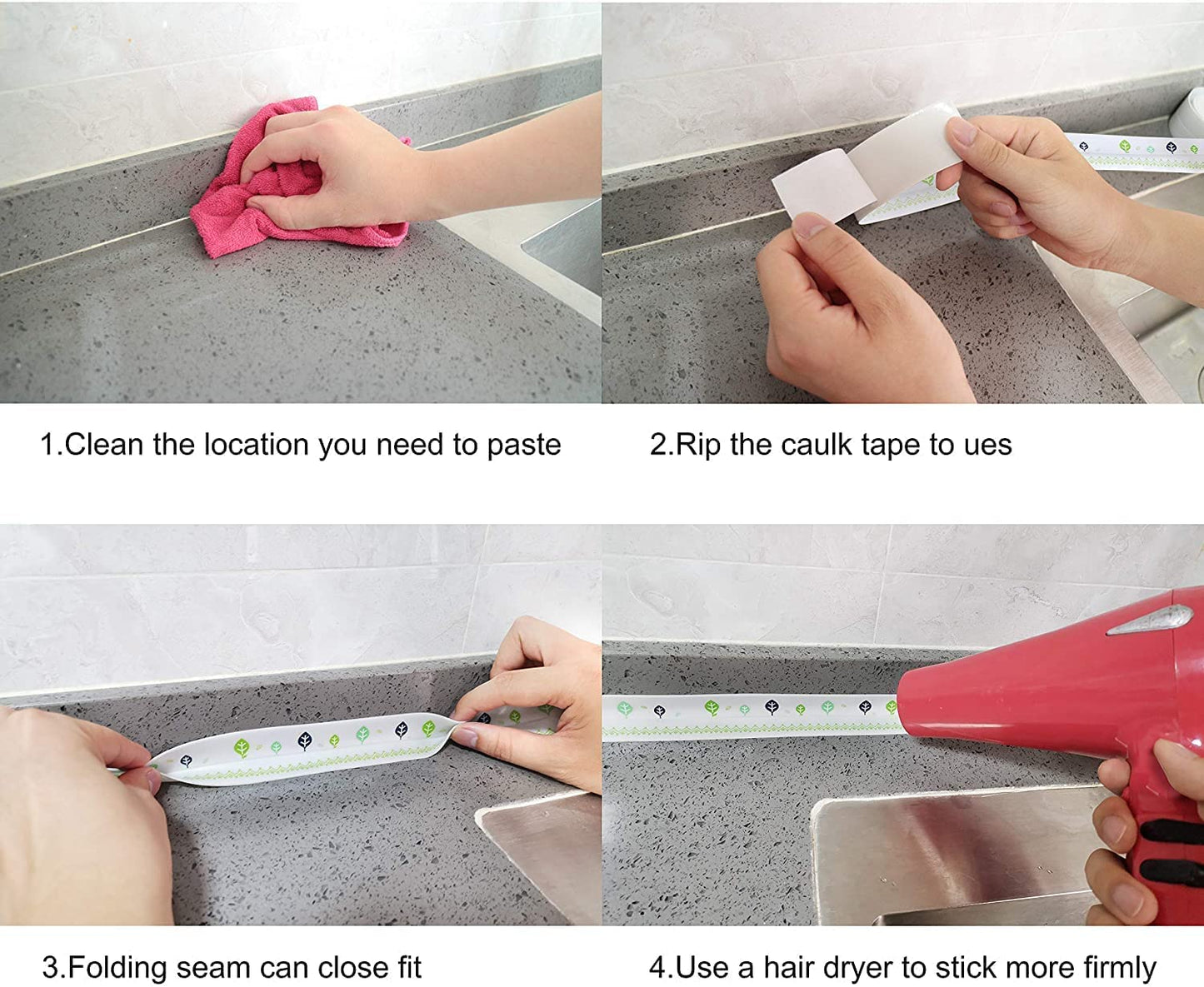 Waterproof Kitchen Sink Caulk Tape