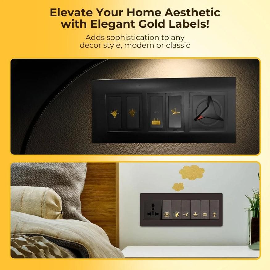 3D Switch Stickers Gold Switch Stickers