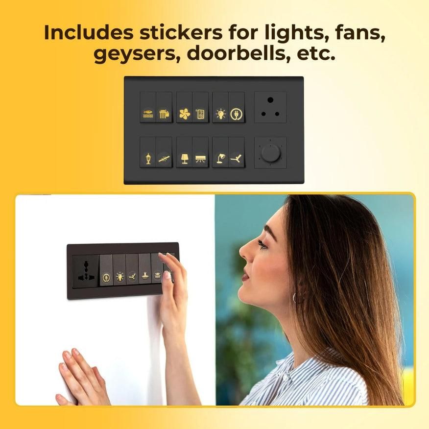 3D Switch Stickers Gold Switch Stickers