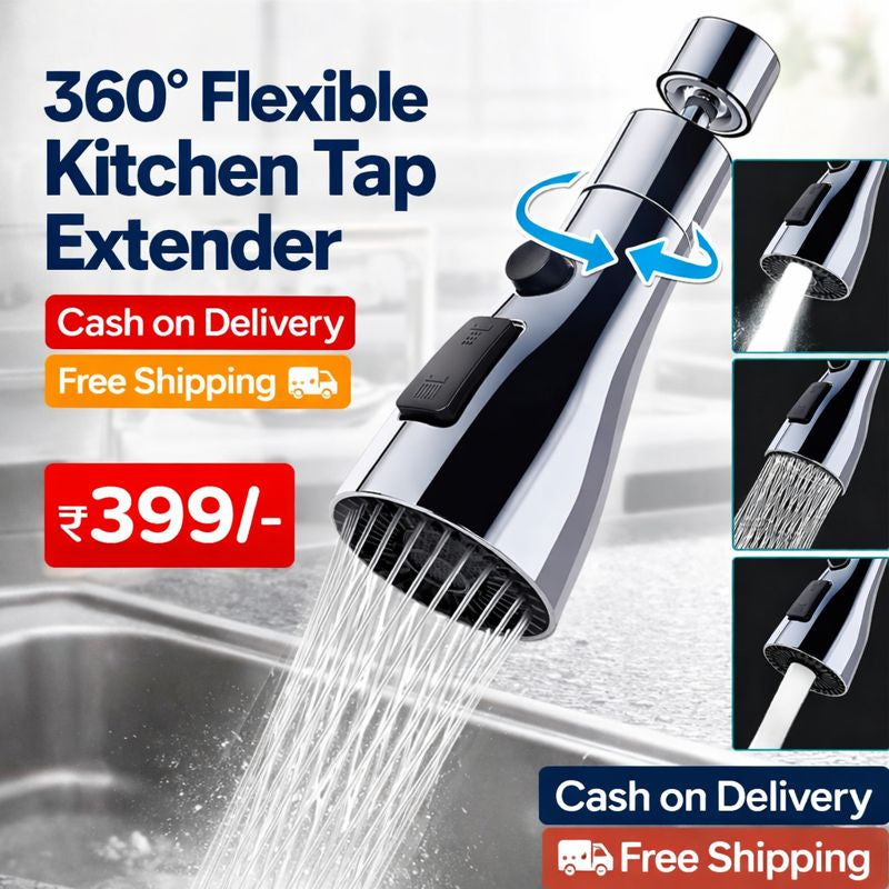 360° Elegance: Transform Your Kitchen with our 3 Modes Faucet Extension
