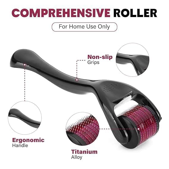 Derma Roller 0.5 mm – For Hair Growth, Beard Growth & Skin Rejuvenation