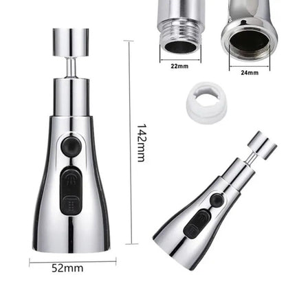 360° Elegance: Transform Your Kitchen with our 3 Modes Faucet Extension