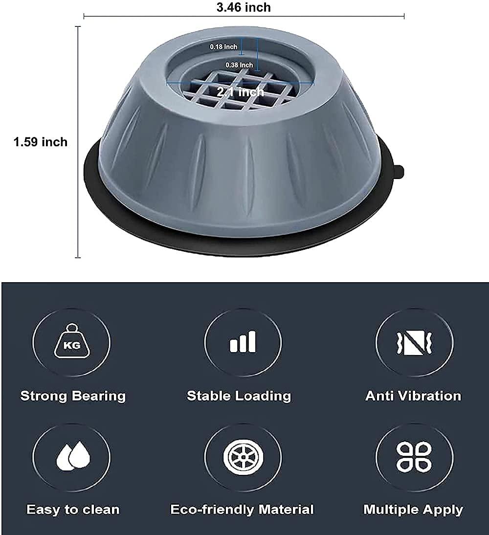 Anti Vibration Pad- For Washing Machine - 4 Pcs