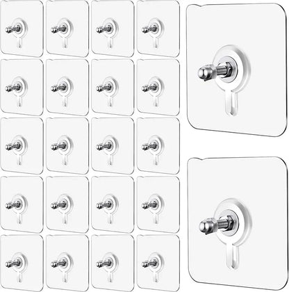 Reusable Adhesive Wall Hooks 40 PCS