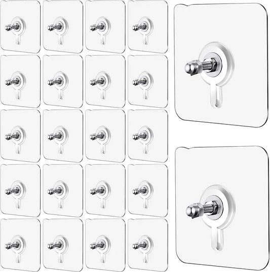 Reusable Adhesive Wall Hooks 40 PCS
