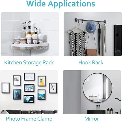 Reusable Adhesive Wall Hooks 40 PCS