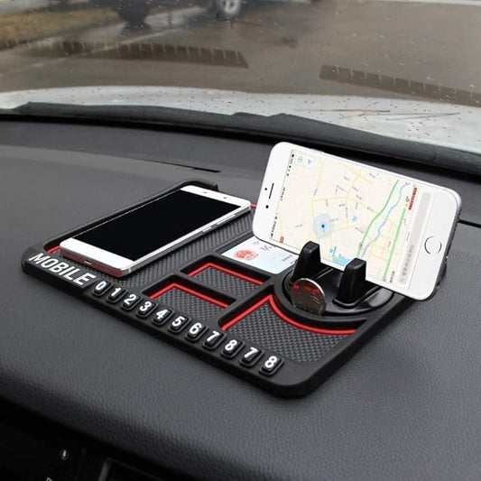 Anti-Slip Car Dashboard Mat with Mobile Stand