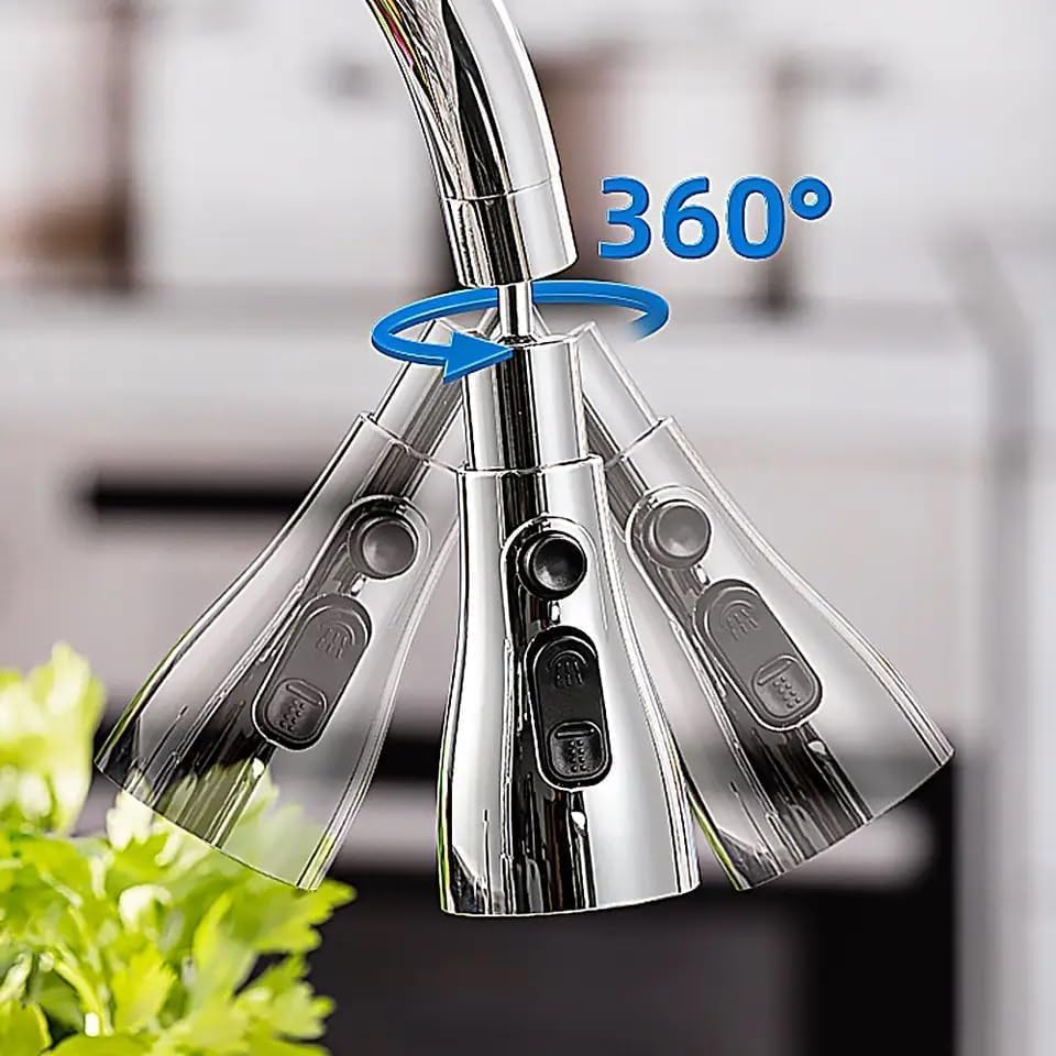 360° Elegance: Transform Your Kitchen with our 3 Modes Faucet Extension