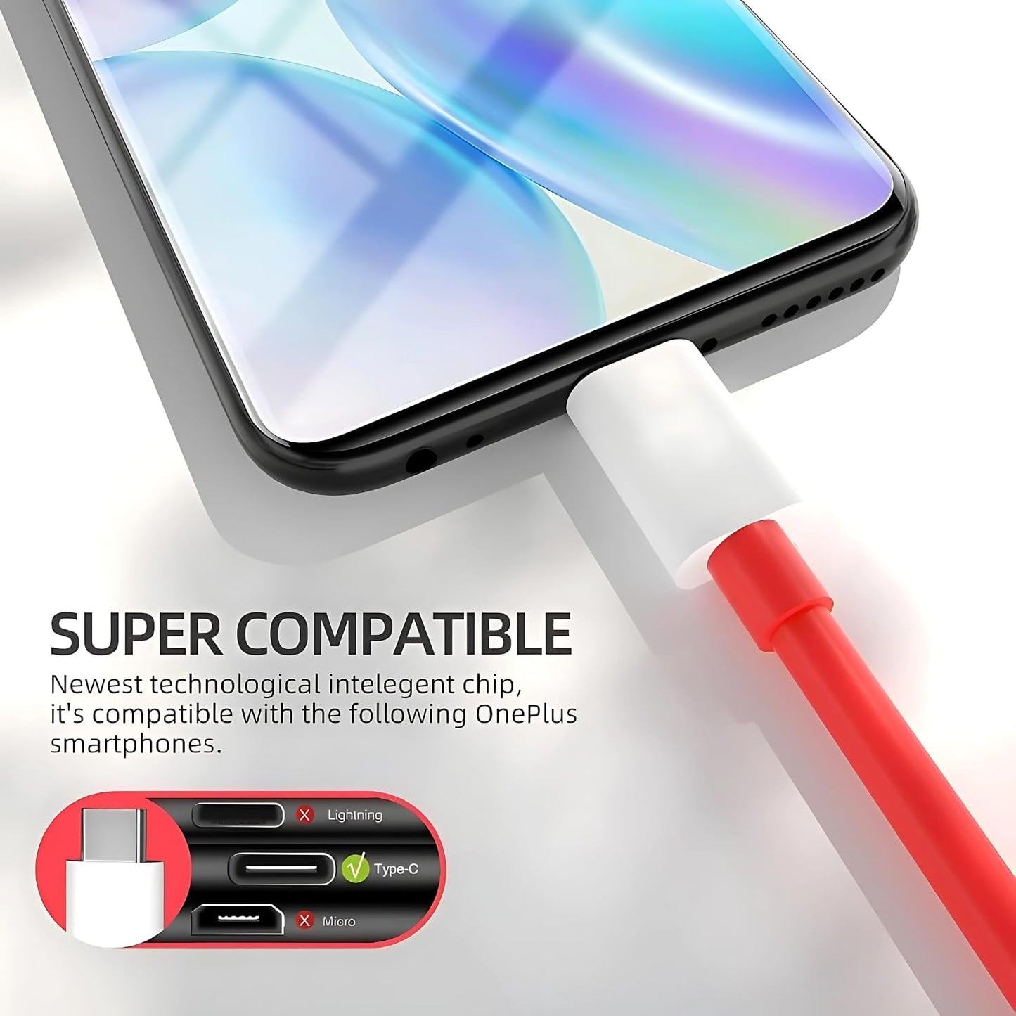 85W SUPERVOOC Fast Charger with Type-C Cable