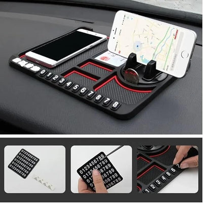 Anti-Slip Car Dashboard Mat with Mobile Stand