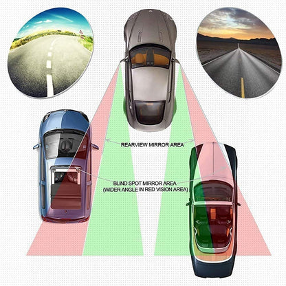 2 Pcs 360° Blind Spot Mirror - Drive Safer, Smarter & Stress - Free