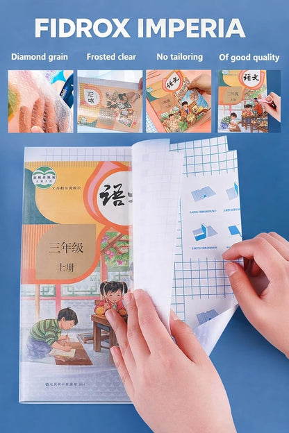Self-adhesive transparent protective book cover (Pack of 30)