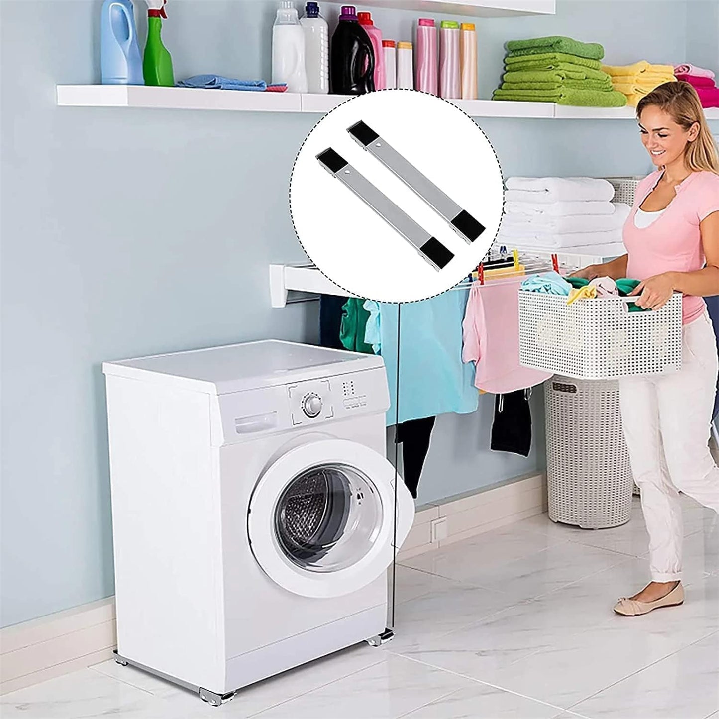 Furniture Lifter and Mover with Wheels and Brake Lock