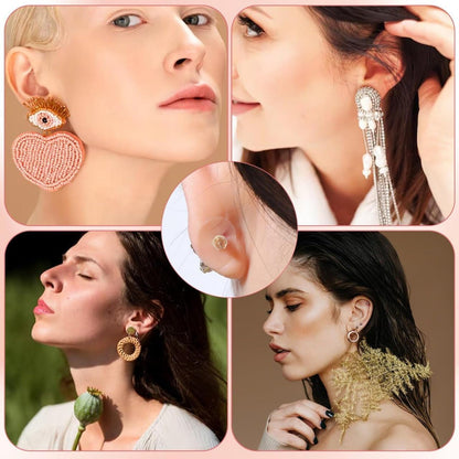Invisible Ear Lobe Support Patches for Heavy Earrings | Transparent Earring Lift Stickers