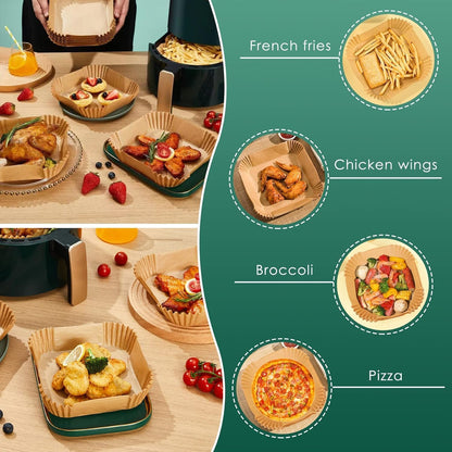 100 PCS Air Fryer Paper Sheets