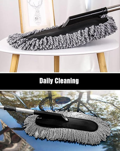 Car Duster – Extendable Long Handle Microfiber Exterior Scratch-Free Car Cleaning Tool