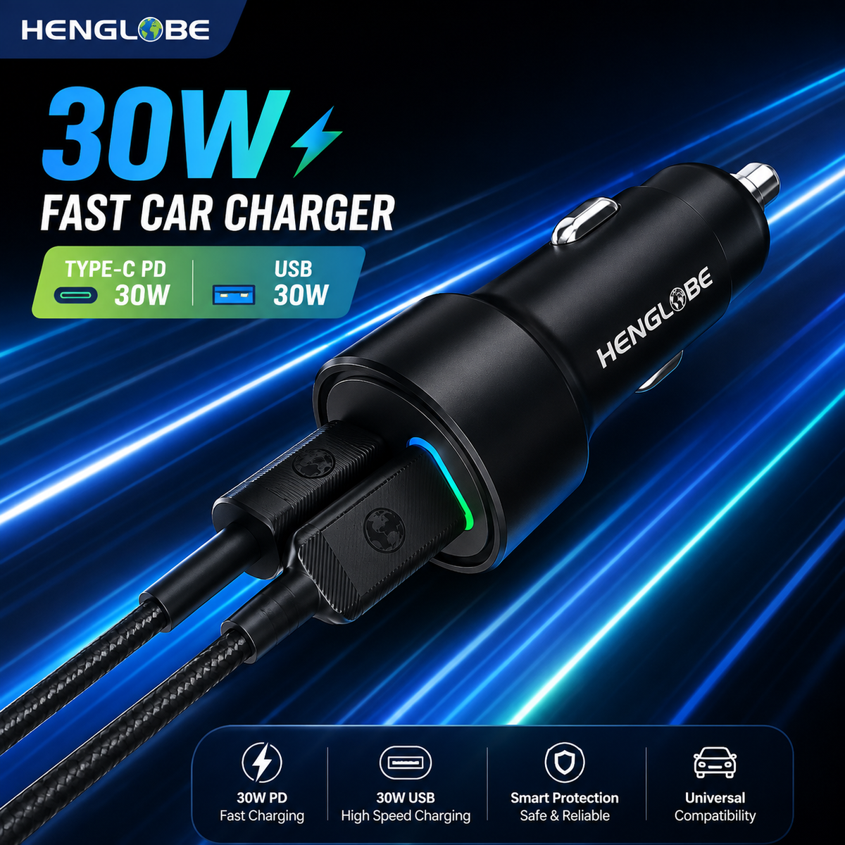 Fast Car Charging Adapter