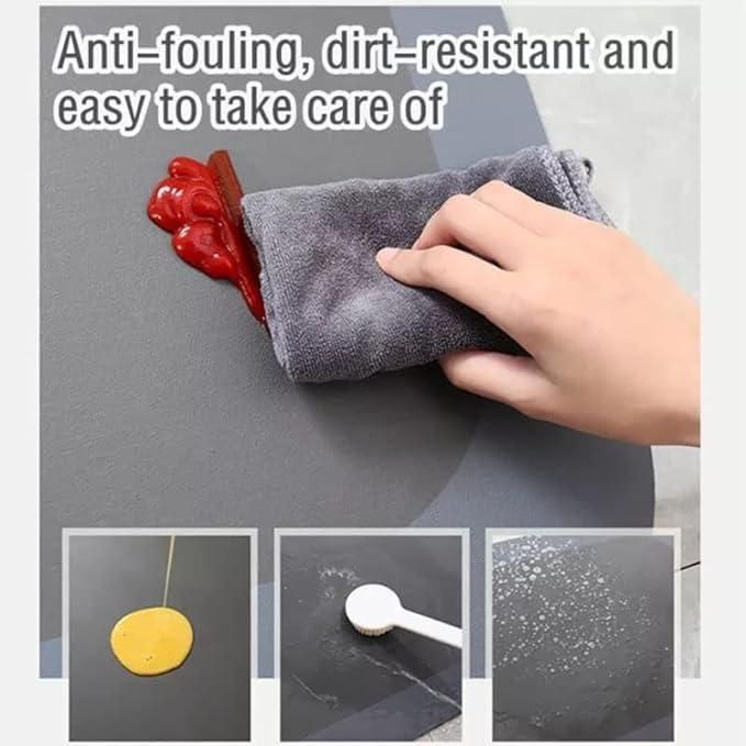2 Pcs Kitchen Mat Anti Fatigue Kitchen Rug Non Slip Kitchen Mats for Floor Cushioned Kitchen Rugs & Mats Waterproof Comfort Standing Mat Runner for Kitchen,Home Office,Sink,Laundry(Line MAT) Rubber
