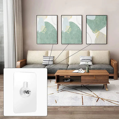 Reusable Adhesive Wall Hooks 40 PCS