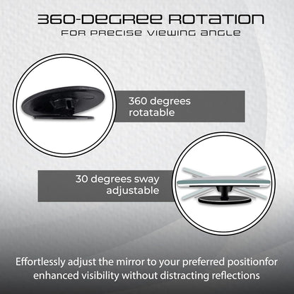 2 Pcs 360° Blind Spot Mirror - Drive Safer, Smarter & Stress - Free