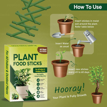 Plant Grow Fertilizer Sticks For Plants - 50 Stick Pack of 2 & 4