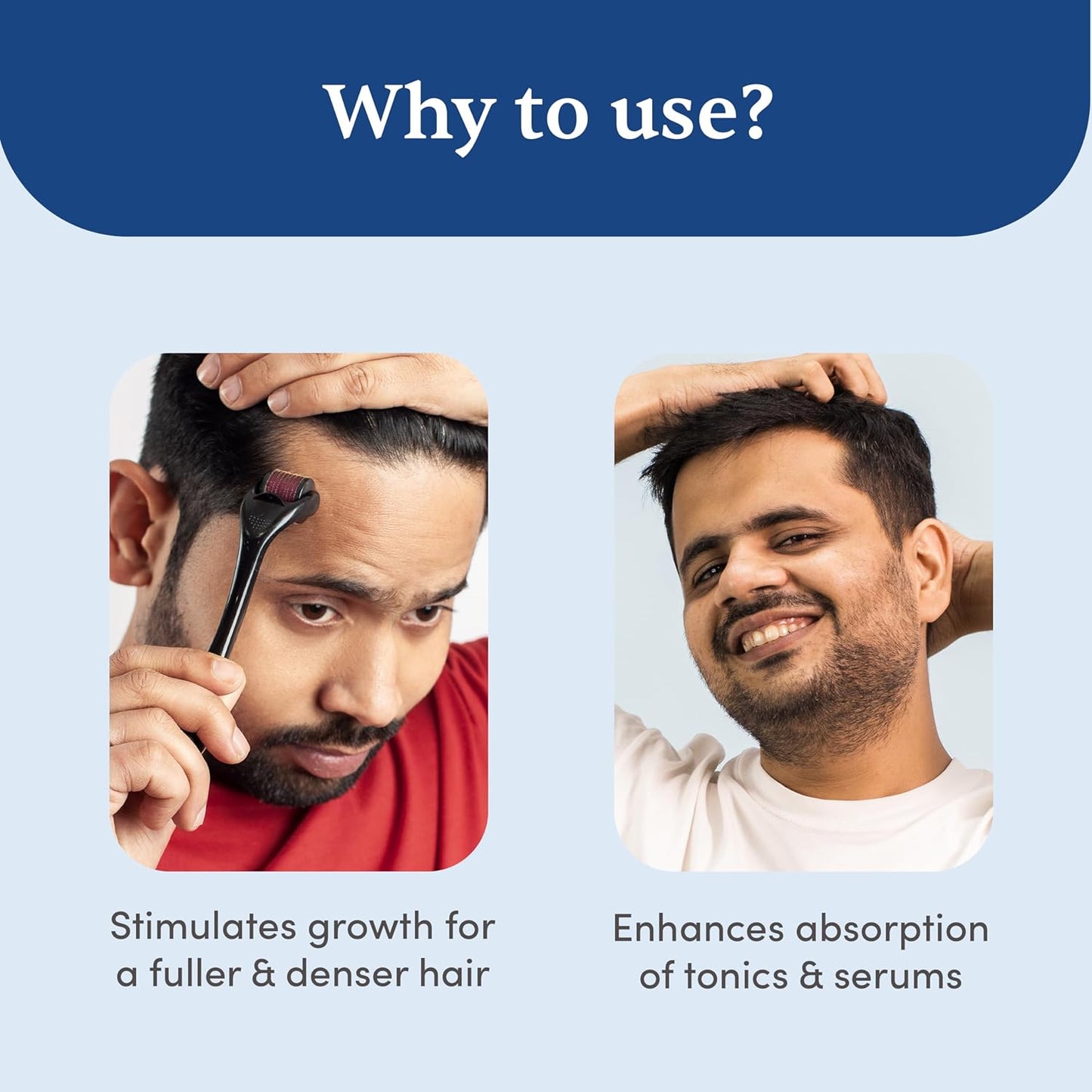 Derma Roller 0.5 mm – For Hair Growth, Beard Growth & Skin Rejuvenation