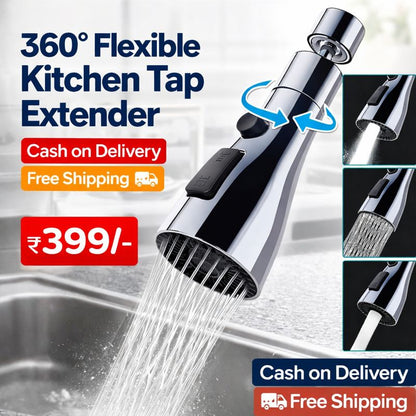 360° Elegance: Transform Your Kitchen with our 3 Modes Faucet Extension