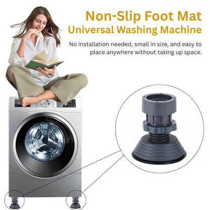 Washing Machine Vibration Pads, Floor Trays, Refrigerator Stand (4 Pcs Set)