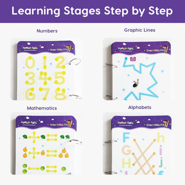 Reusable Tracing Book With 64 Pages