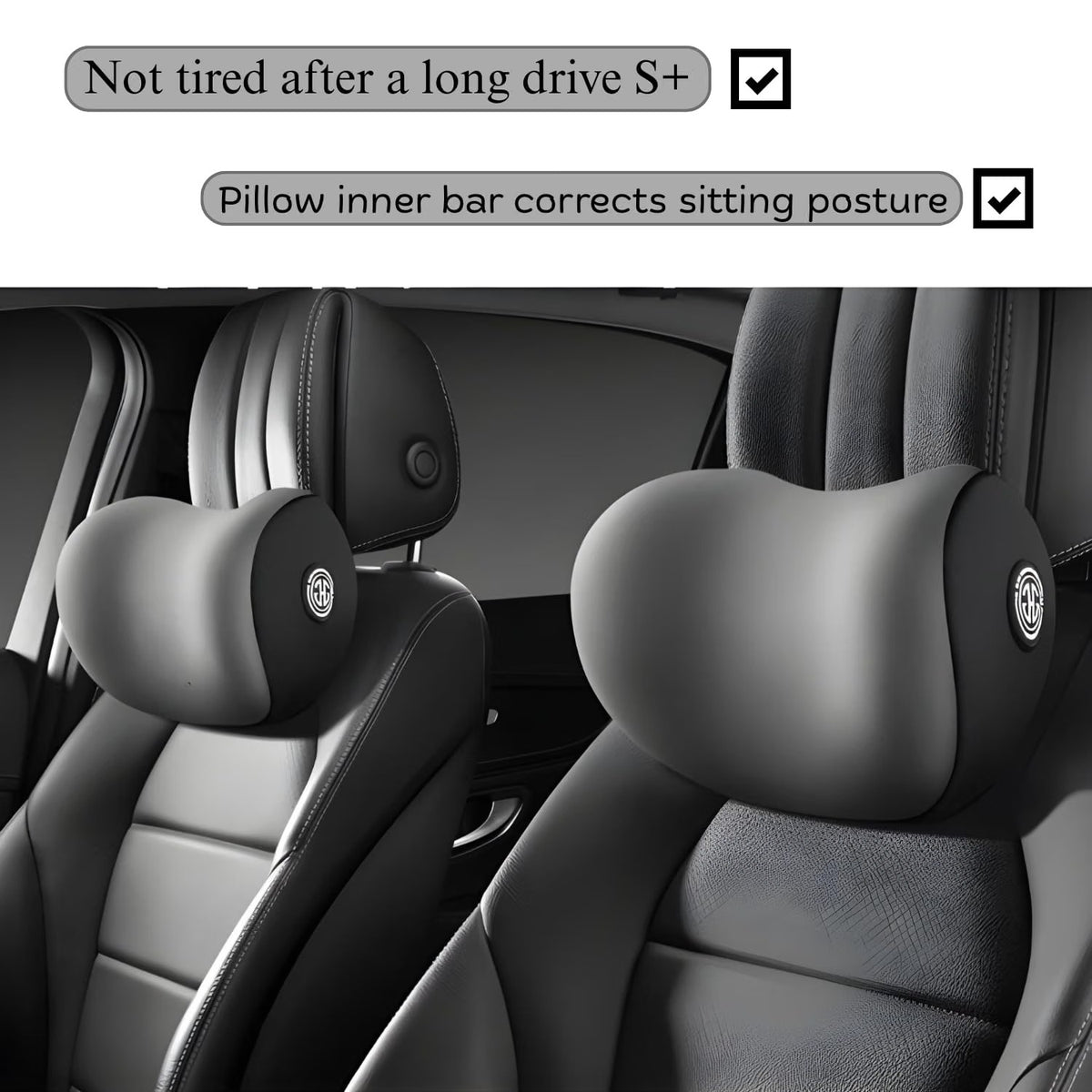 Multipurpose Car Neck Pillow Headrest Memory Foam Cushion