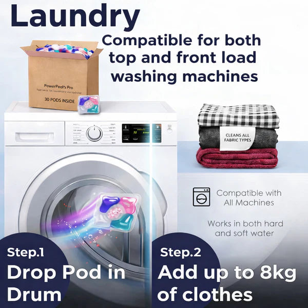 5-in-1 Laundry PowerPods Ultra Cleaning (Pack of 30)